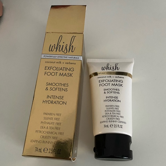 whish Other - New Whish coconut milk + verbena EXFOLIATING FOOT MASK SMOOTHES & SOFTENS